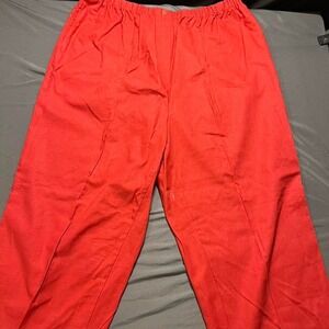 Premier International salmon Linen Blend Pants Womens 20W Plus Elastic‎ Waist
